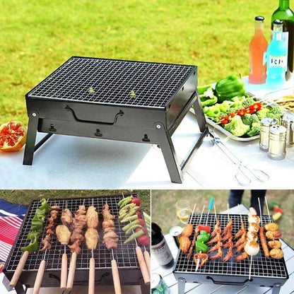 Portable and Foldable BBQ Grill for Outdoor Cooking