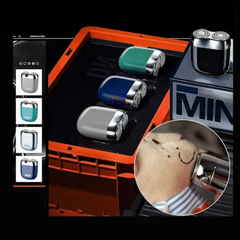 Compact Waterproof Electric Shaver | USB Rechargeable | 60-Minute Runtime