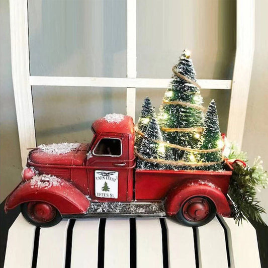 Charming Rustic Christmas Truck Decoration