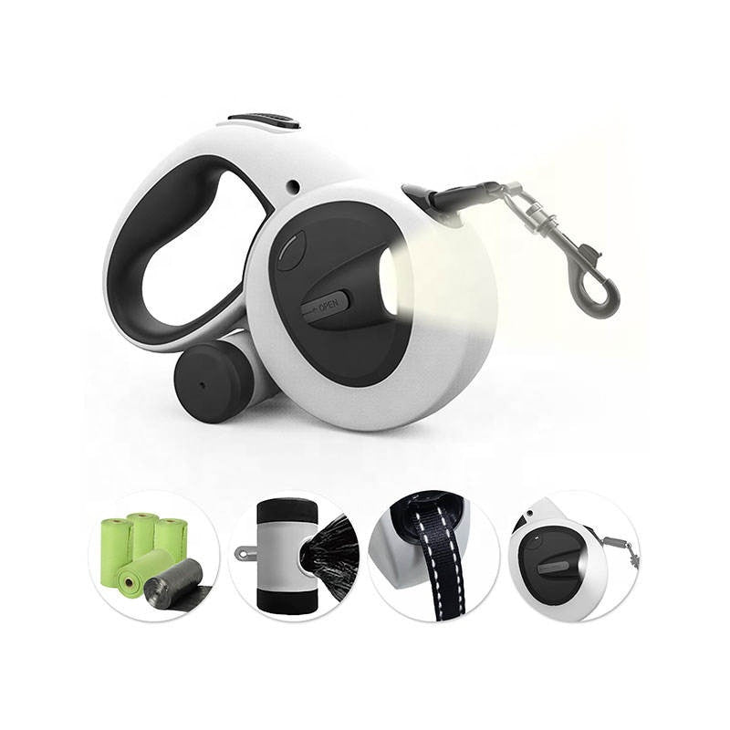 5-in-1 Illuminated Dog Leash for Safe Night Walks