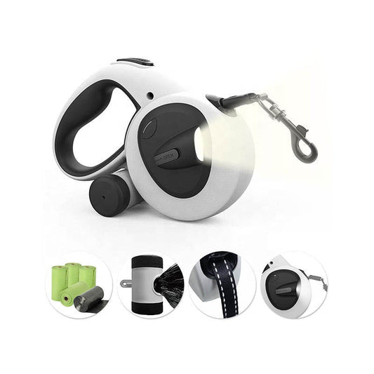 5-in-1 Illuminated Dog Leash for Safe Night Walks