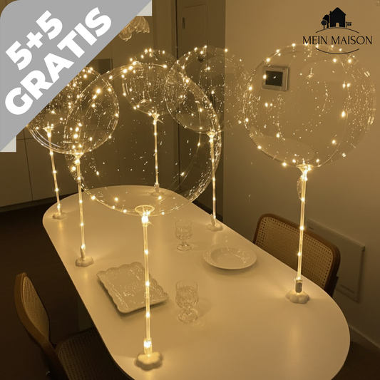 Free 5+5 | Warm Reusable LED Balloon Party Light – Illuminate Any Celebration