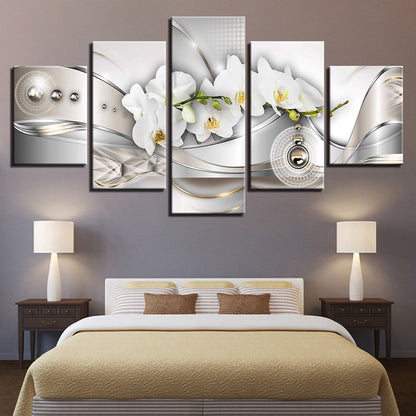 Stunning Floral Canvas Art Set - 5 Piece Collection