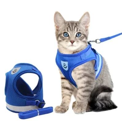 Adjustable, Breathable, Light-Up Cat Harness
