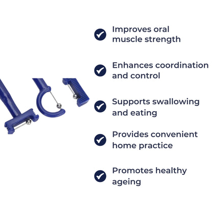 3-Piece Tongue Strengthener – Ergonomic Grip – Boosts Speech & Swallowing Skills