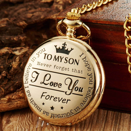 Elegant Engraved Pocket Watch for Him