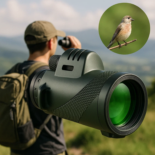 Compact Ultra-Zoom Monocular with HD Lens - Lightweight for Hiking, Birdwatching, and Sports Events