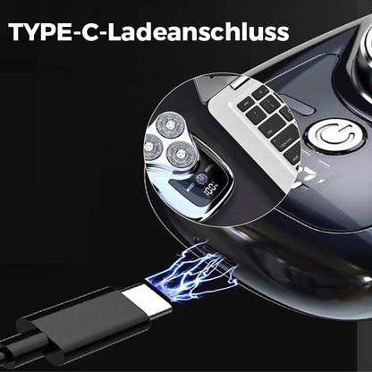3-in-1 Rechargeable Men's Shaver with Flexible Heads