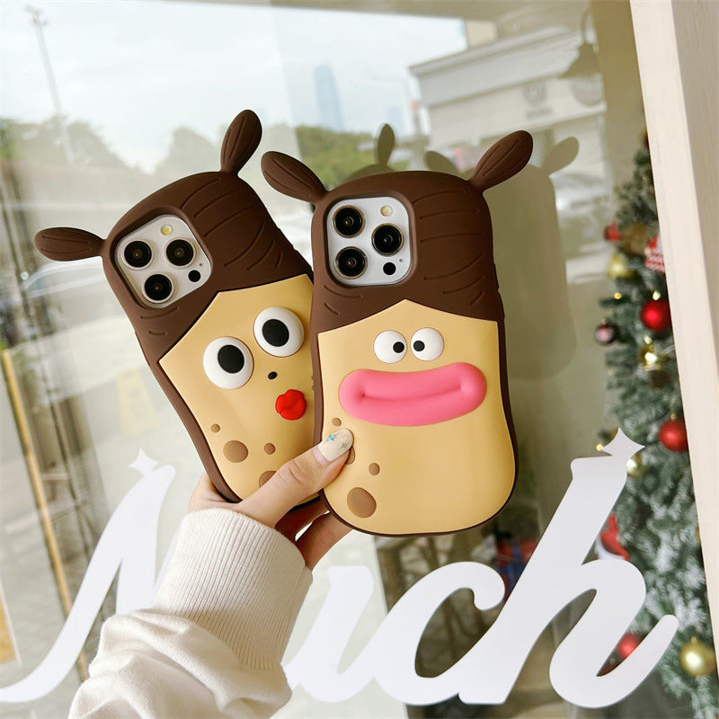 Cartoon Frog Phone Case – Charming Gift Option