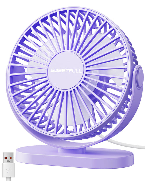 360° Rotating Desk and Hook Fan - 3-Speed Functionality