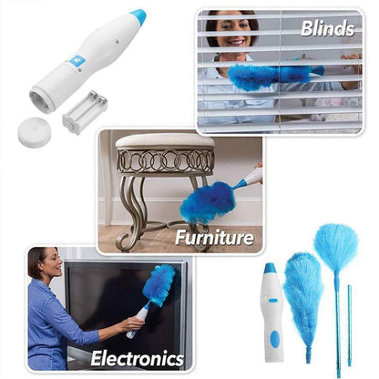 Versatile 360° Electric Dust Cleaner with Dual Brushes