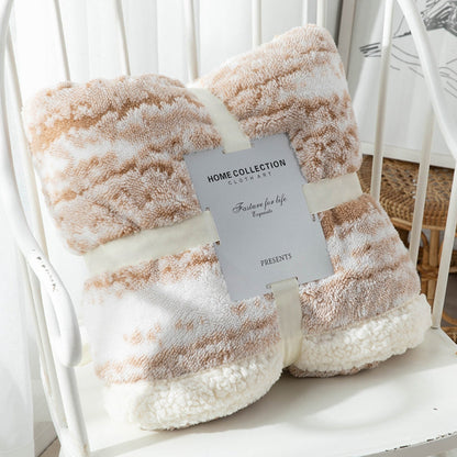 Luxura Plush Velvet and Sherpa Throw Blanket