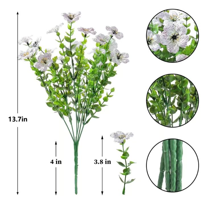 Buy 2 Get 1 Free | Colorful Artificial Flowers for Indoor and Outdoor Use