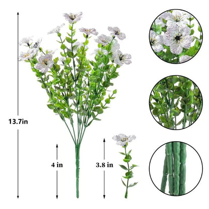 Buy 2 Get 1 Free | Colorful Artificial Flowers for Indoor and Outdoor Use
