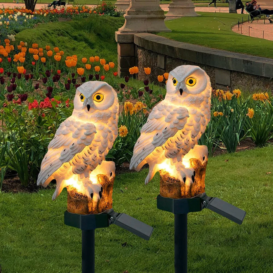 Outdoor Solar LED Light – Decorative Owl Lamp for Garden and Patio