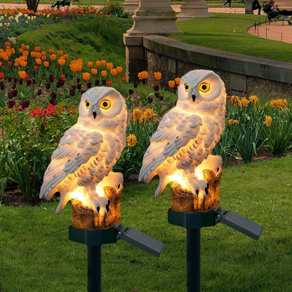 Outdoor Solar LED Light – Decorative Owl Lamp for Garden and Patio