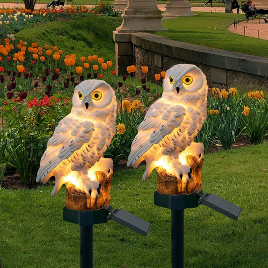 Outdoor Solar LED Light – Decorative Owl Lamp for Garden and Patio