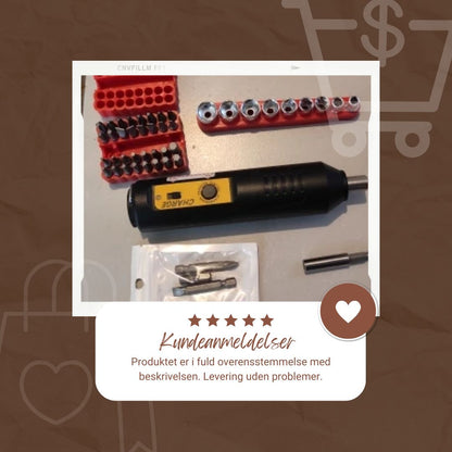 Cordless Electric Screwdriver Set for Effortless Assembly