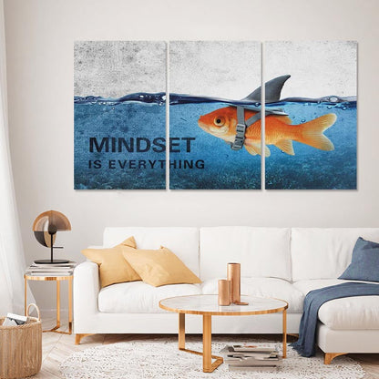 Set of 3 Vibrant Ocean-Inspired Canvas Wall Art