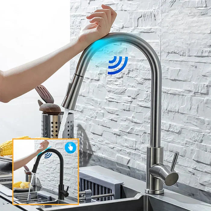 Touch Sensor Kitchen Faucet – Easy Control Water Tap