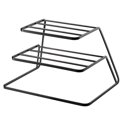 Dual-Level Dish Organizer for Clutter-Free Spaces