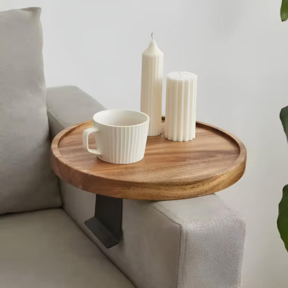 Stylish Wooden Armrest Tray for Your Sofa