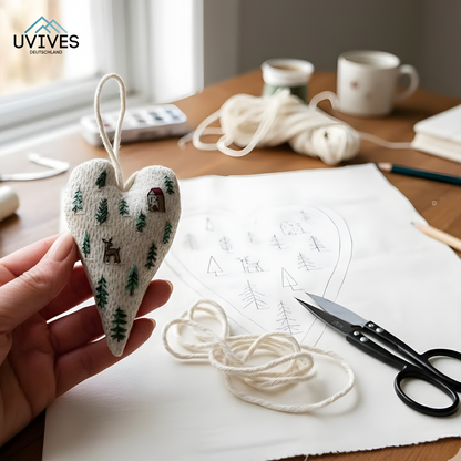 Handcrafted Christmas Decoration with Love for Winter