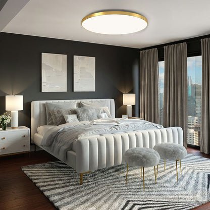 Minimalist Round LED Flush Mount Ceiling Light for Modern Kitchens