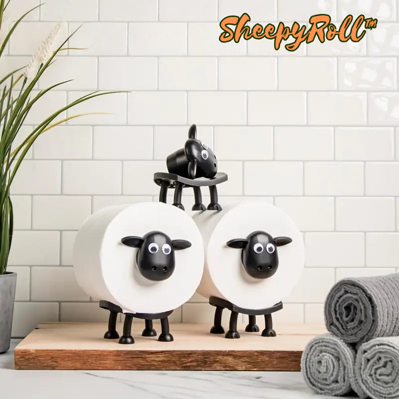 Charming Sheep-Design Toilet Paper Stand | No Assembly Required