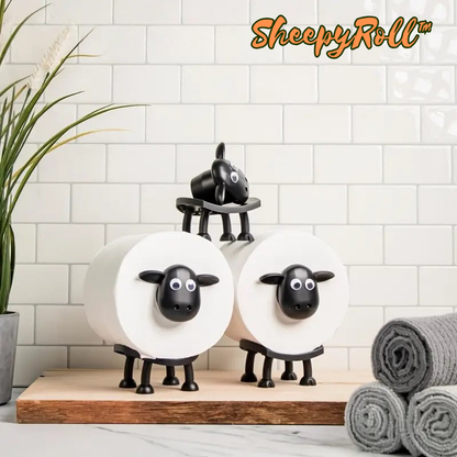 Charming Sheep-Design Toilet Paper Stand | No Assembly Required