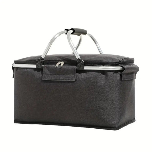 18L Travel Food Storage Basket - Collapsible Picnic Cooler