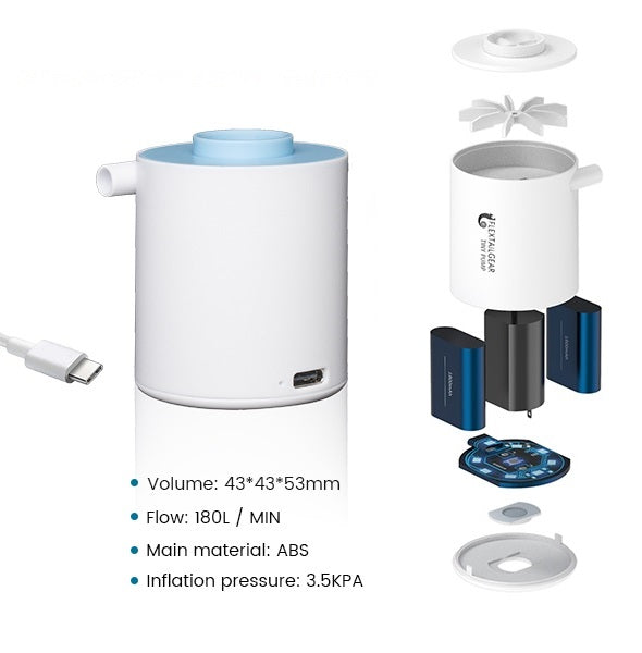 Compact Air Pump with Integrated Lantern