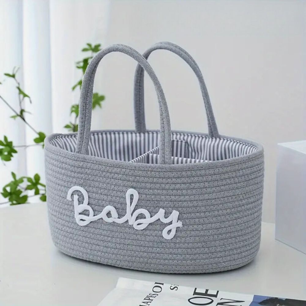 Chic Cotton Rope Organizer for Baby Essentials