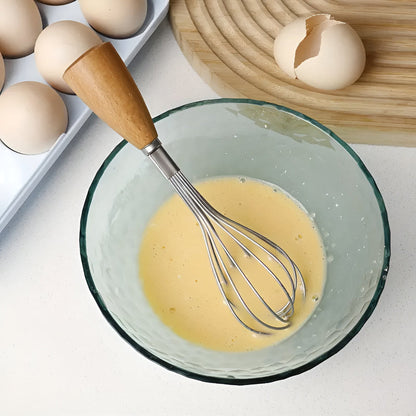 Mini Whisk with Wooden Handle