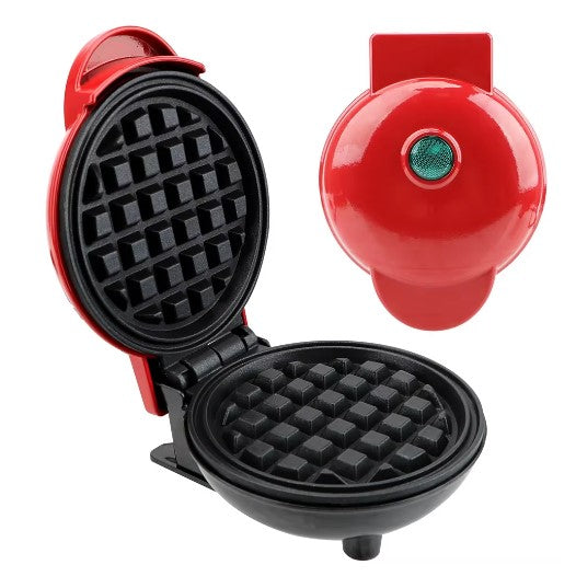 Mini Electric Waffle Maker - Easy to Use Multi-Function Waffle Iron