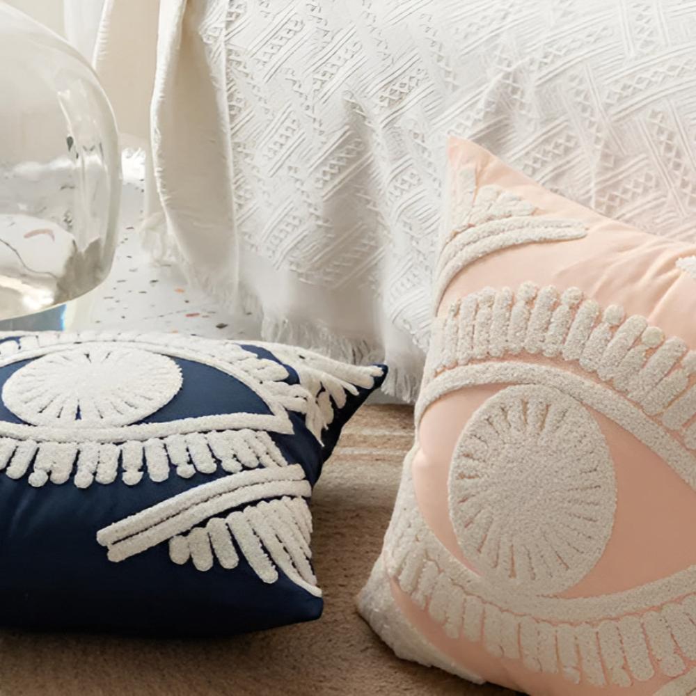 Chic Eye Motif Decorative Pillow Cover
