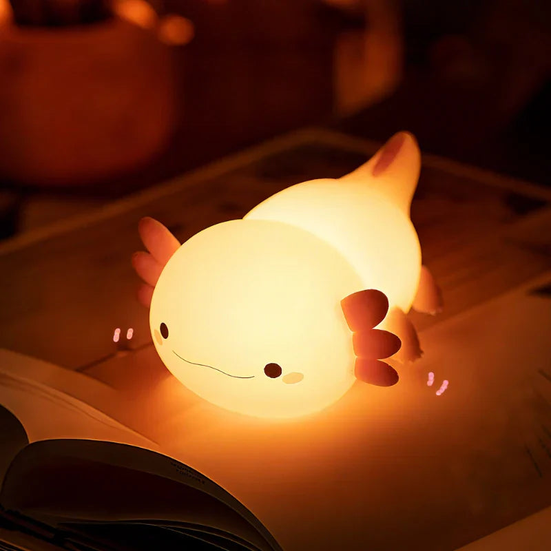 Touch-Controlled Rechargeable Night Light Lamp – Portable Squeeze Design