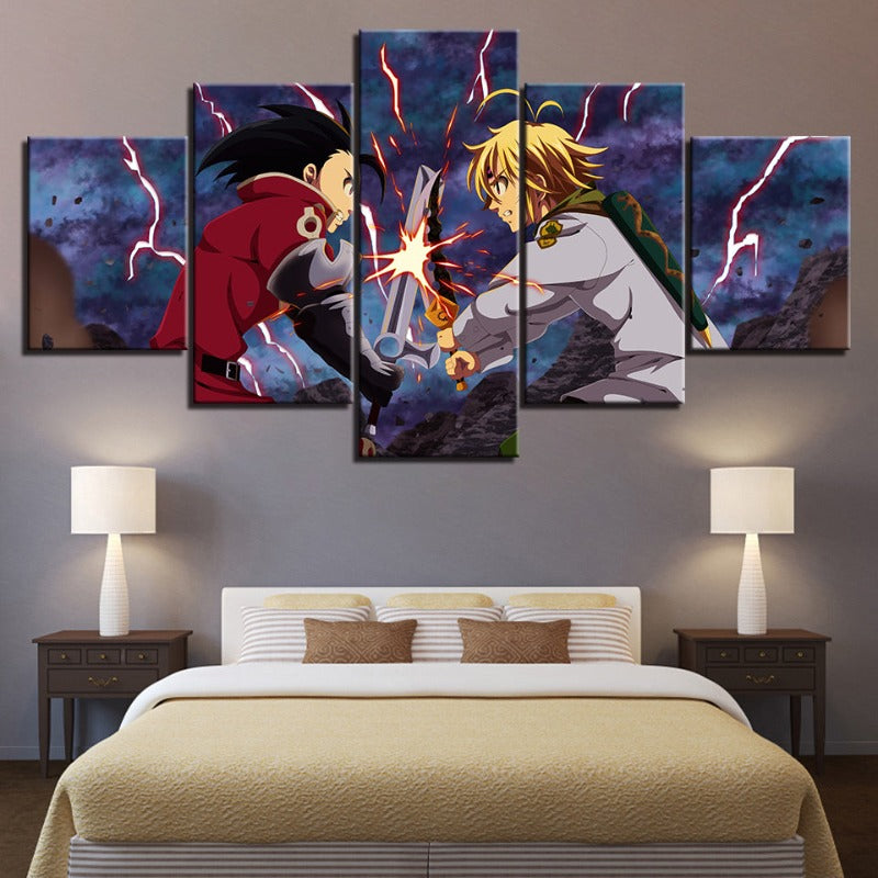 5-Piece Canvas Art Set Inspired by Classic Themes