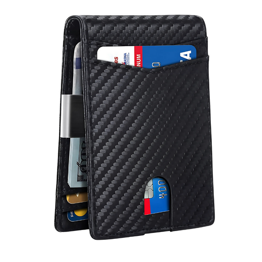 Compact RFID Leather Wallet for Men – Thin and Secure Design
