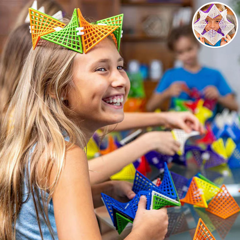 Hyperbolic Building Toy for Creative Play