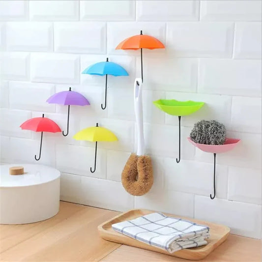 Charming 3-Piece Wall Hook Set for Umbrellas and More