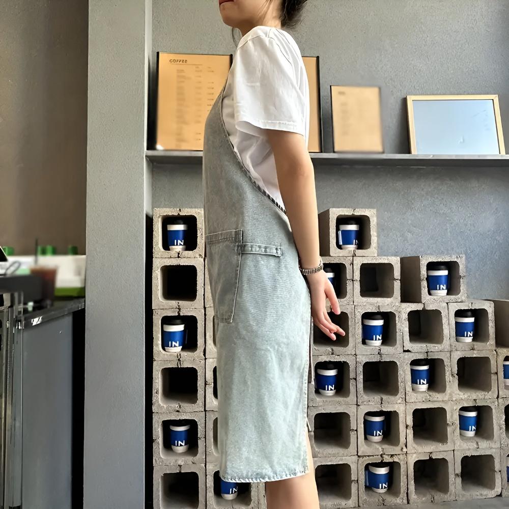 Classic Cotton Denim Work Apron for All Tasks