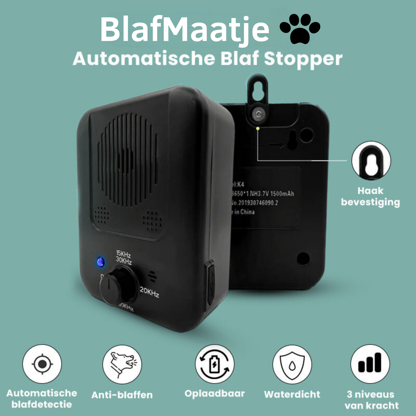 Pain-Free Bark Control Device for Dogs | Effective Bark Prevention System for a Peaceful Environment