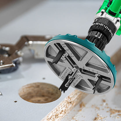 Versatile Adjustable Hole Saw Tool Set for Woodworking