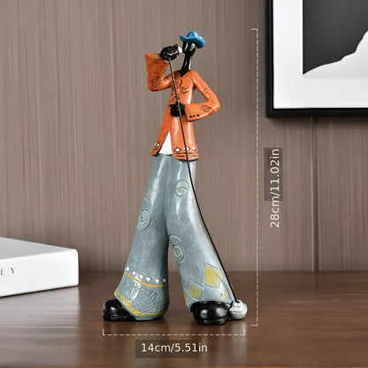Artistic Jazz Ensemble Resin Sculpture for Home Décor
