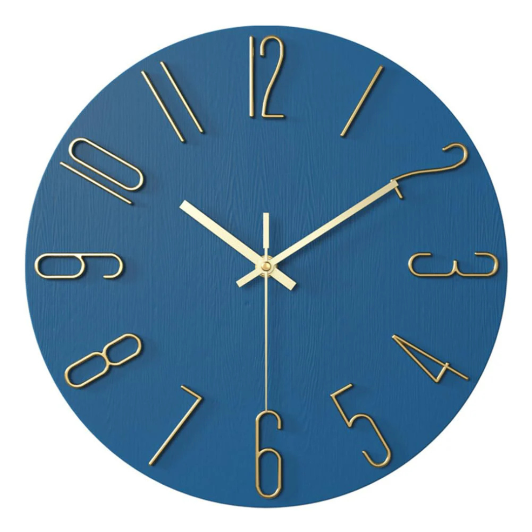 Modern Silent Wall Clock for Living Room – Elegant Timepiece