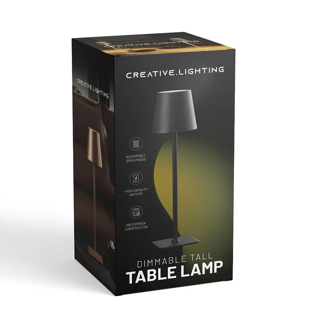 Touch-Controlled Tall LED Table Lamp with Dimmable Feature – Modern Design
