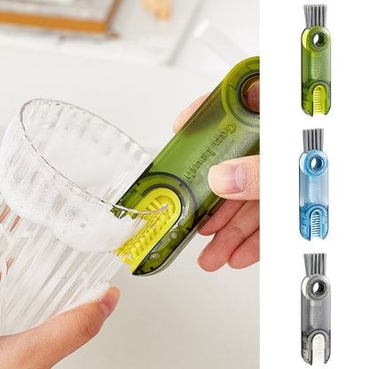 Versatile 3-in-1 Bottle and Gap Cleaner Brush