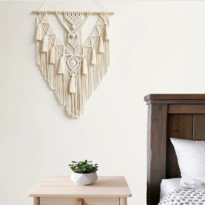 Textured Geometric Macrame Wall Art for Modern Spaces