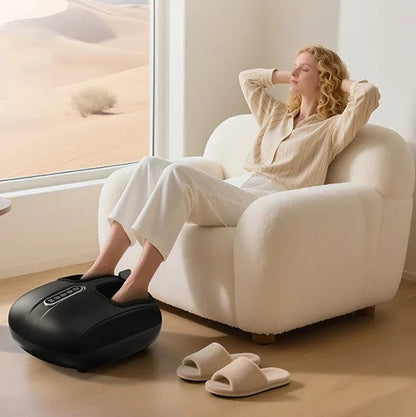 Heat and Air Compression Foot Massager with Remote, LCD Display & Adjustable Intensity